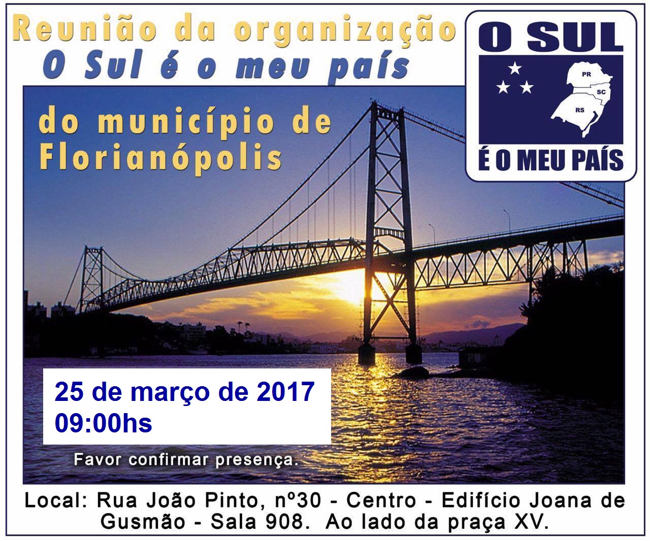 Florianópolis terá reunião do movimento no